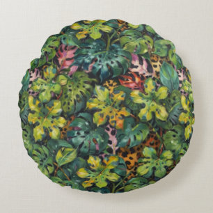 Dangerous Predator in the Tropics Round Cushion