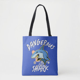 DANGEROUS shark T-Shirt Tote Bag