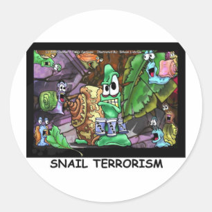 Dangerous Snails Funny Tees Gifts & Collectibles Classic Round Sticker