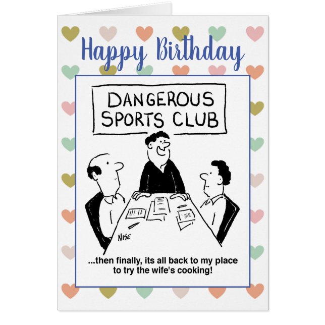 Dangerous Sports Club Cartoon (Front)