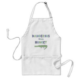 Dangerous when hungry baby alligator standard apron