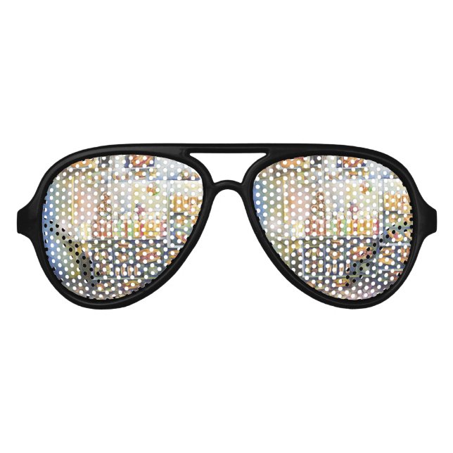 Dangerously Close To Fun Aviator Sunglasses (Front)