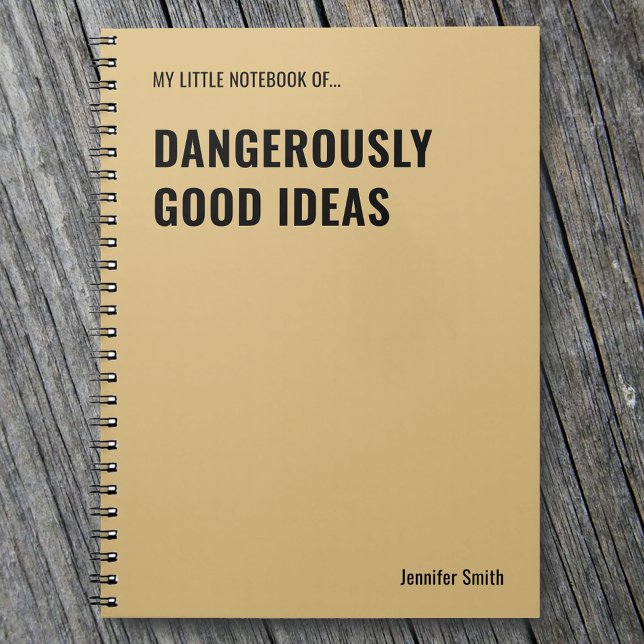 Dangerously Good Ideas Funny Quote Notebook (Creator Uploaded)