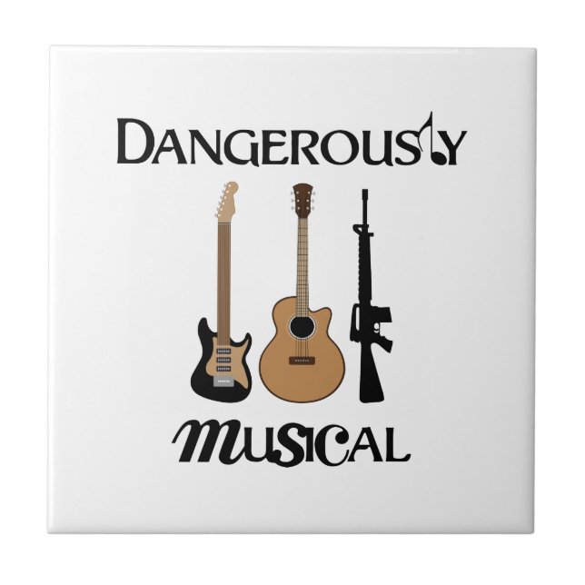 Dangerously Musical Ceramic Tile (Front)