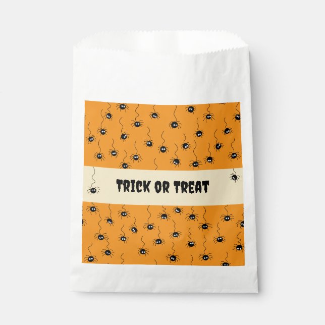 Dangling Spiders Halloween Party Bag (Front)