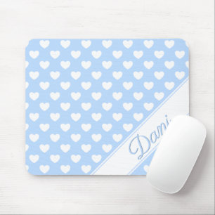 Dani - Custom Name Template, Pastel Light Blue Mouse Pad