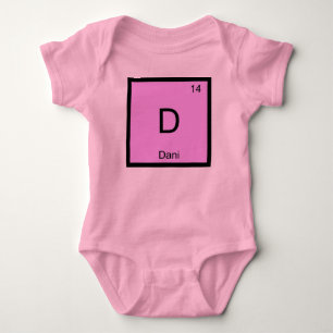 Dani Name Chemistry Element Periodic Table Baby Bodysuit