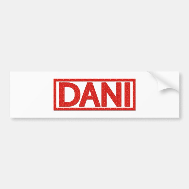 Dani Stamp Bumper Sticker (Front)