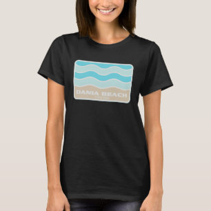 Dania Beach Florida Retro FL Waves Beach Souvenir T-Shirt