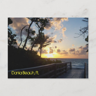Dania Beach Sunrise Postcard