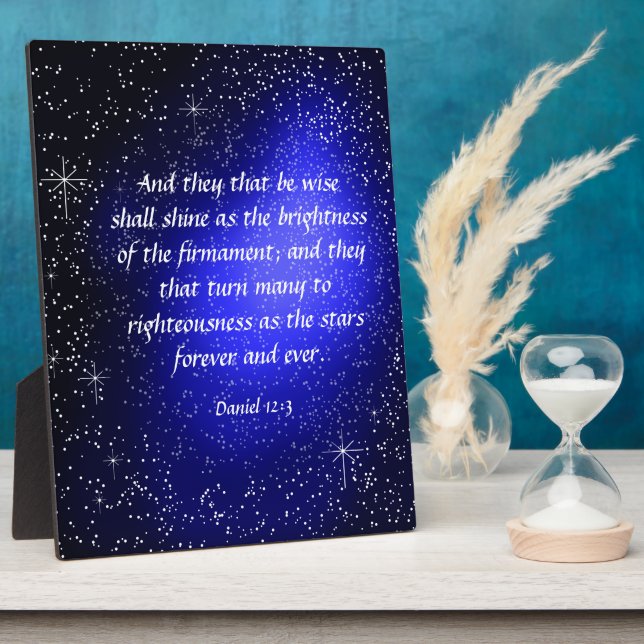 Daniel 12:3  Plaque (Side)