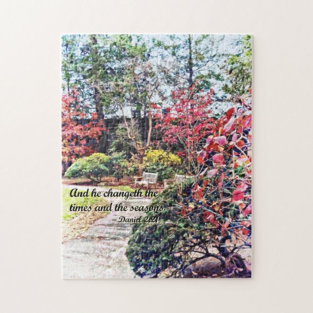 Daniel 2:21 - And he Changeth Jigsaw Puzzle (Vertical)