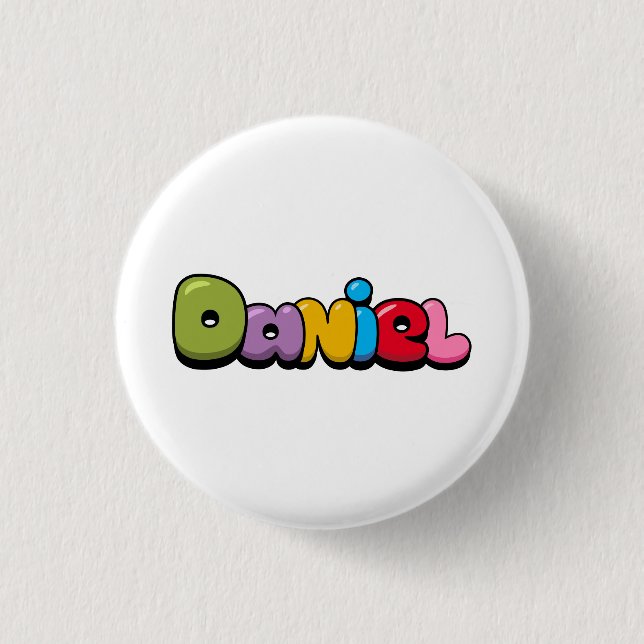 Daniel 3 Cm Round Badge (Front)