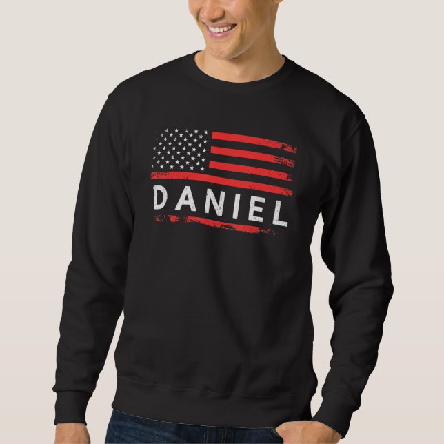 Daniel American Flag  For Daniel Sweatshirt (Front)