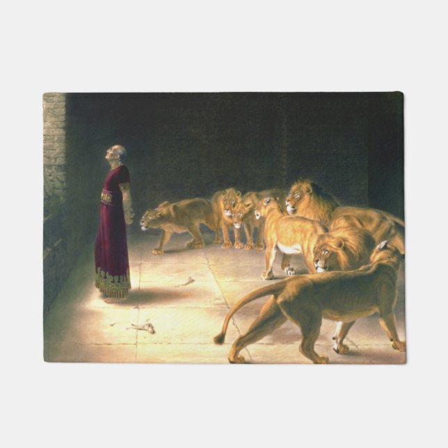 Daniel Answer To King In Lions Den Briton Riviere Doormat (Front)