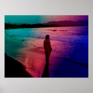 Daniel at Playa Negra, Puerto Viejo Poster