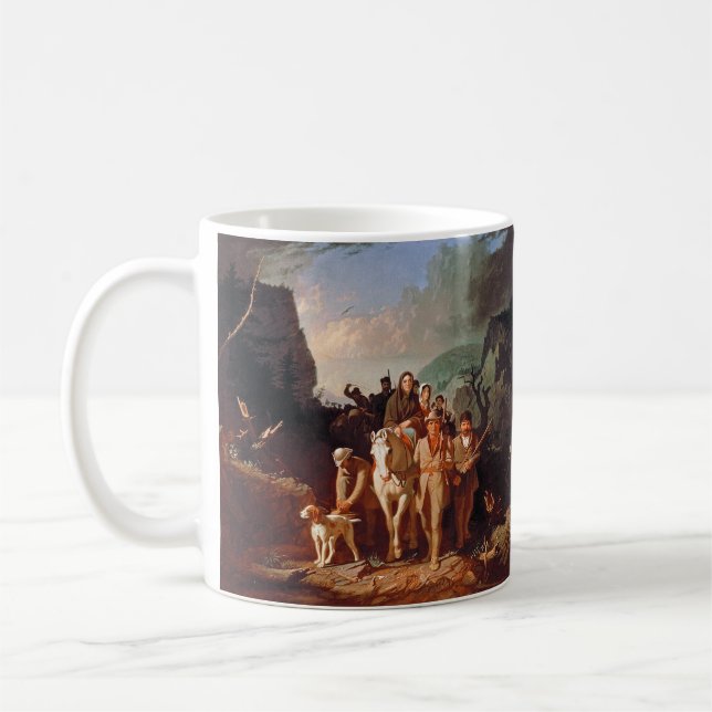 Daniel Boone escorting settlers  Coffee Mug (Left)