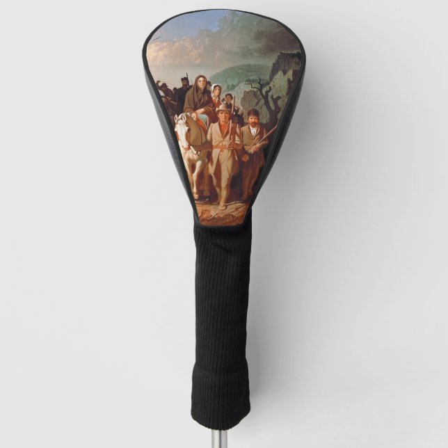 Daniel Boone Escorting Settlers Frontier Art Golf Head Cover (Front)