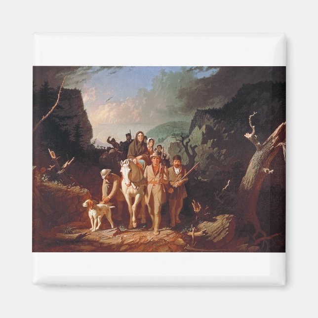 Daniel Boone escorting settlers  Magnet (Front)