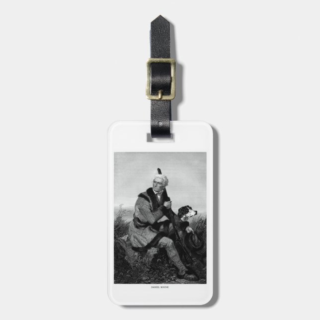 Daniel Boone Luggage Tag (Front Vertical)