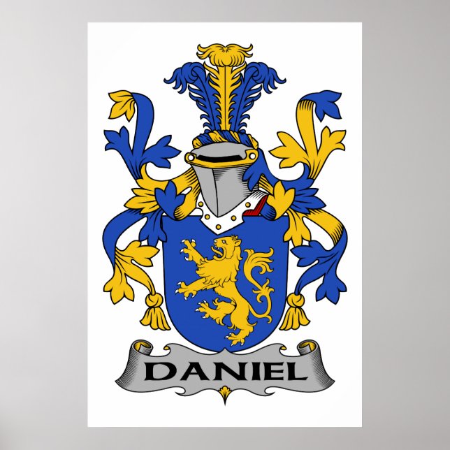 Daniel Family Crest Poster (Front)
