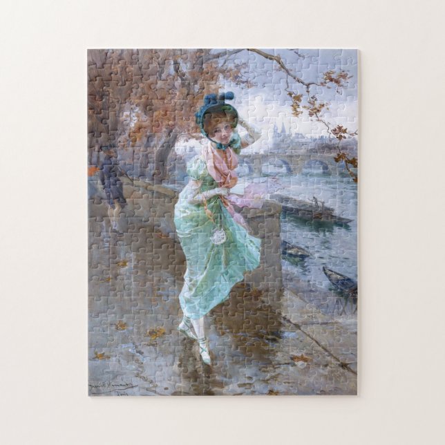 Daniel Hernández Morillo: Parisian Girl Jigsaw Puzzle (Vertical)