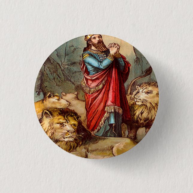 Daniel in the lion`s den button 2 (Front)