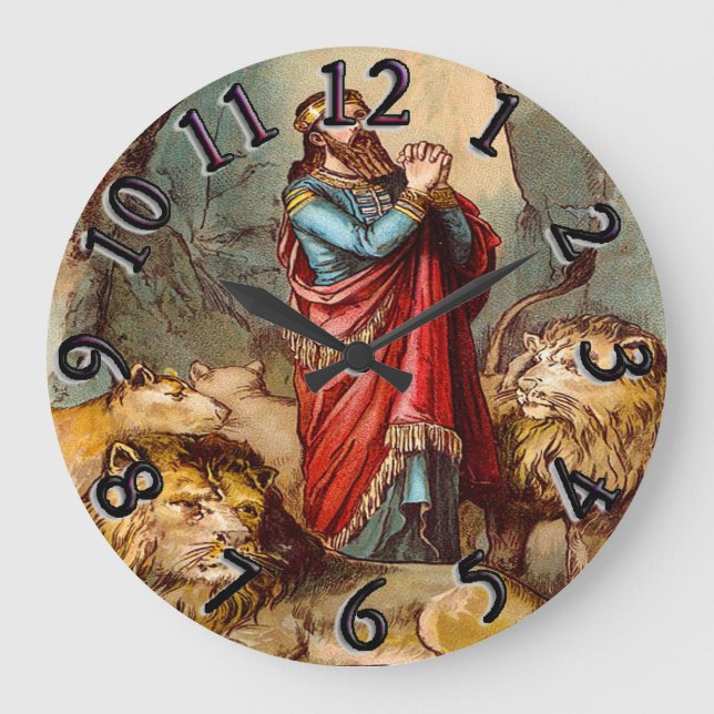 Daniel in the lion`s den clock (Front)