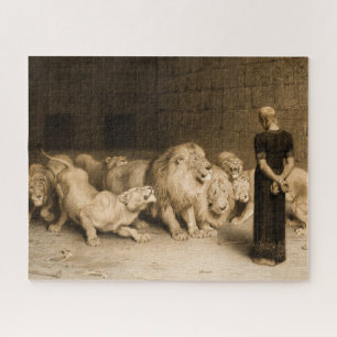 Daniel in the Lions Den, 1875 by Briton Riviere Jigsaw Puzzle