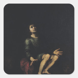 Daniel in the Lions' Den 2 Square Sticker