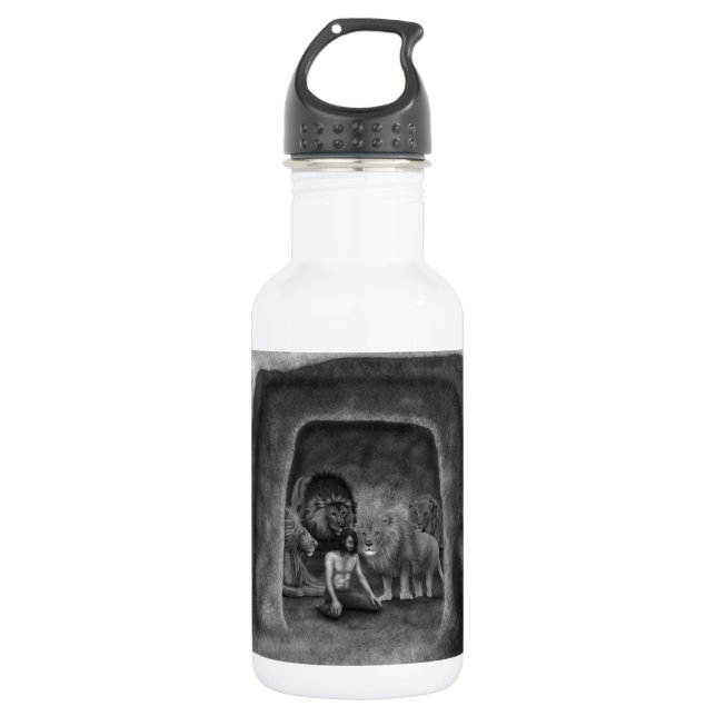Daniel in the Lion's Den 532 Ml Water Bottle (Front)