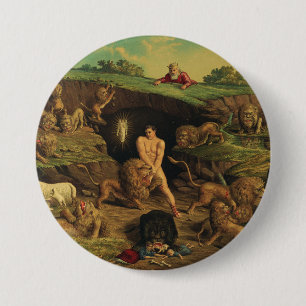 Daniel in the Lions' Den 7.5 Cm Round Badge