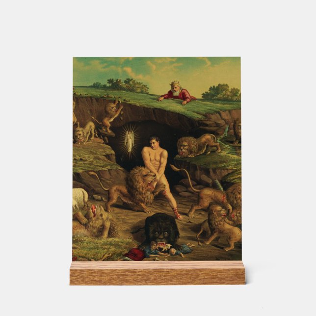 Daniel in the Lions' Den Acrylic Sign (Front)