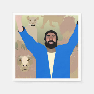 Daniel in the Lions' Den alt napkins