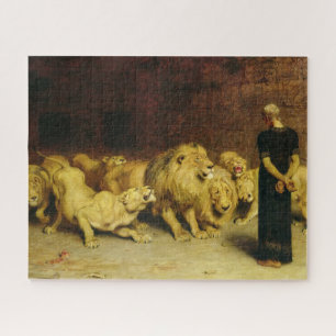 Daniel in the Lions' Den by Briton Riviere Jigsaw Puzzle