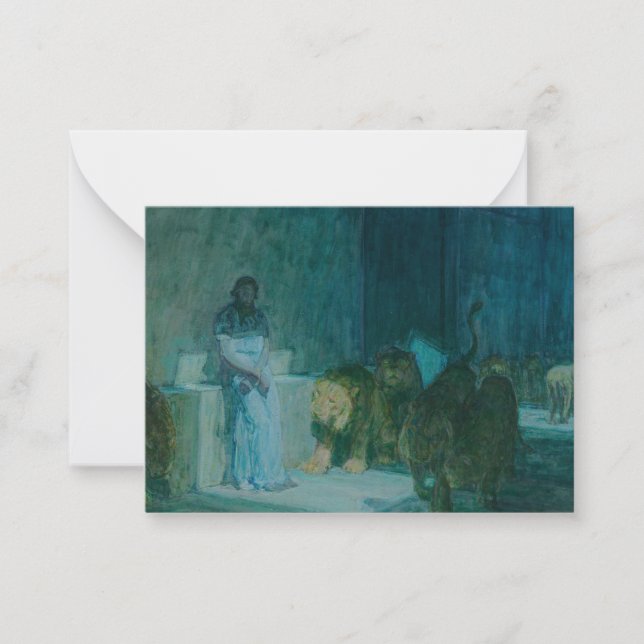 Daniel in the Lions' Den by Henry Ossawa Tanner Card (Front)