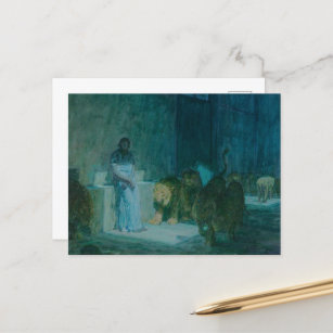 Daniel in the Lions' Den by Henry Ossawa Tanner Holiday Postcard