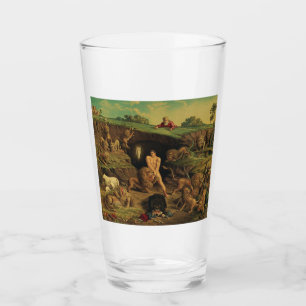 Daniel in the Lions' Den Glass