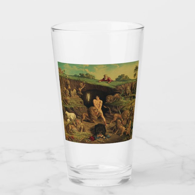 Daniel in the Lions' Den Glass (Front)