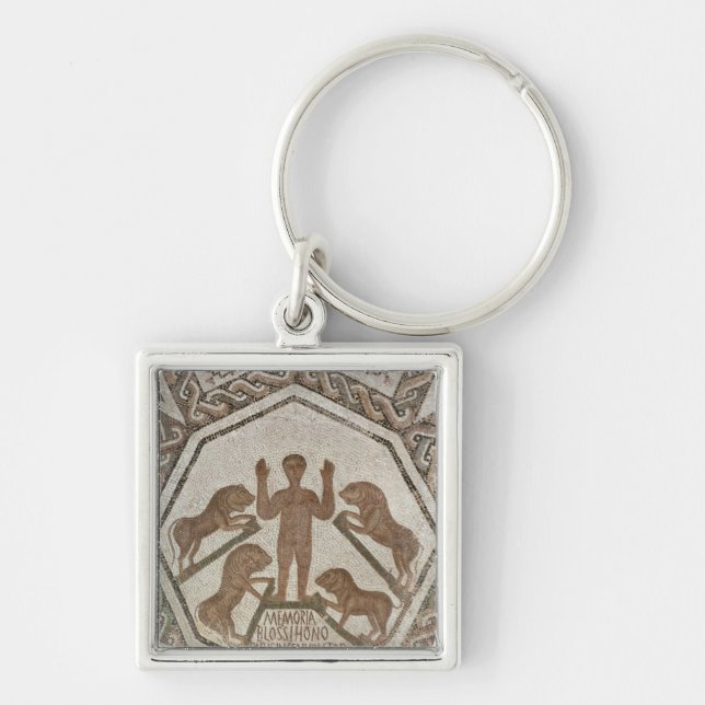 Daniel in the Lions' Den Key Ring (Front)