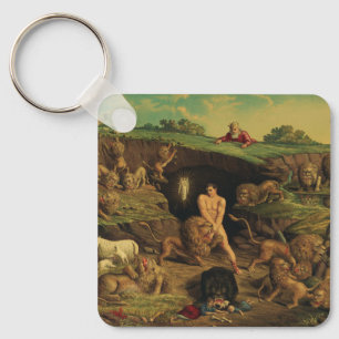 Daniel in the Lions' Den Key Ring