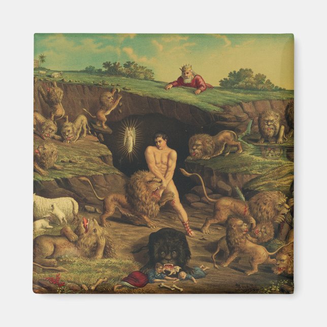 Daniel in the Lions' Den Magnet (Front)