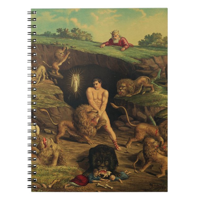 Daniel in the Lions' Den Notebook (Front)