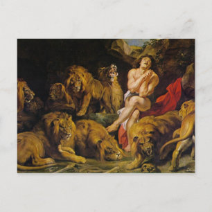 Daniel in the Lion's Den Postcard