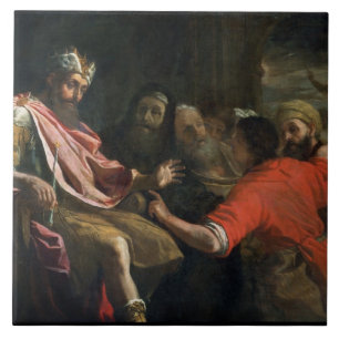 Daniel Interpreting Nebuchadnezzar's First Dream ( Ceramic Tile