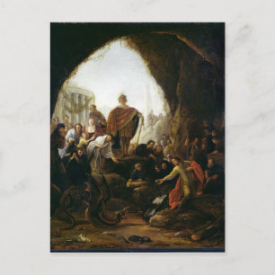 Daniel Killing the Dragon of Baal Postcard