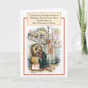 Daniel Lion Biblical Birthday Card