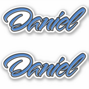 Daniel Name blue sticker Sticker Sticker Stickerse