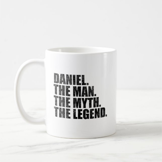 Daniel name, Daniel The Man The Myth The Legend Coffee Mug (Left)