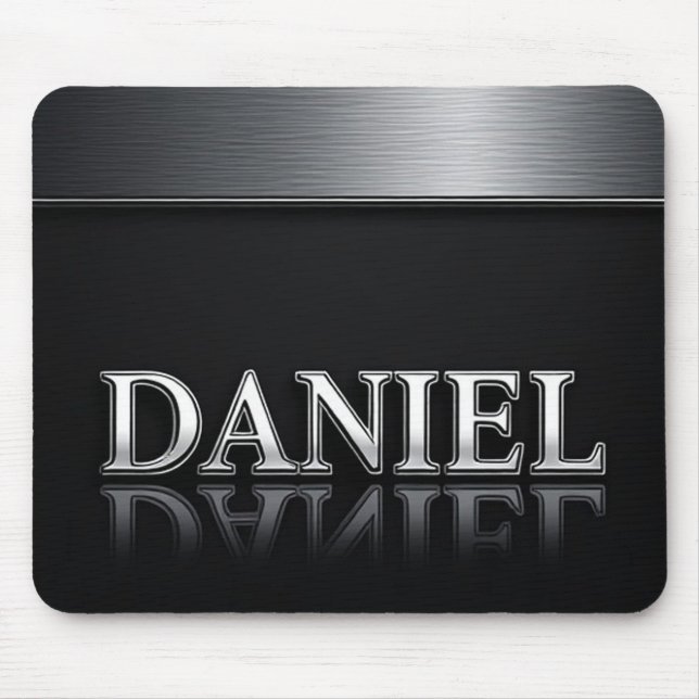 Daniel Name with Dripping Liquid Metal Mouse Pad (Front)
